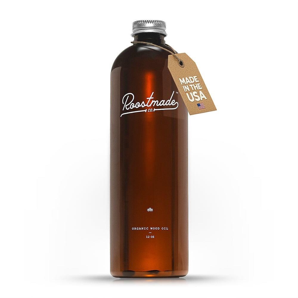 Organic Wood Oil For Cutting Boards and Woodworking - 12 oz