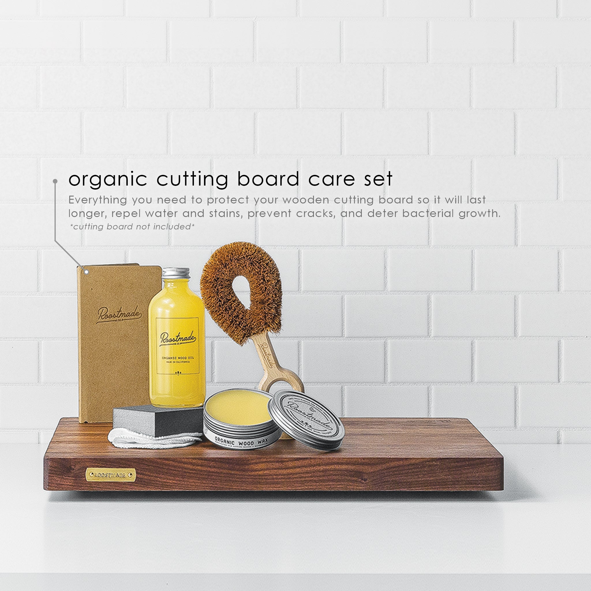 Organic Cutting Board Care Set